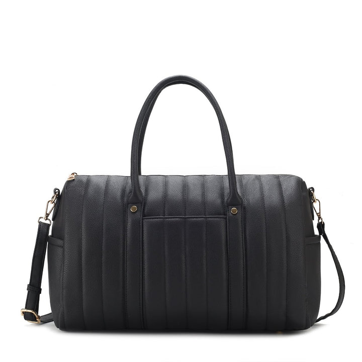 MKFCollection Luana Weekender Bag - Vegan Leather Designer Handbag Image 7