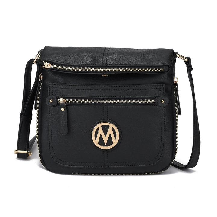 MKFCollection Luciana Crossbody Bag - Vegan Leather Designer Handbag Image 3