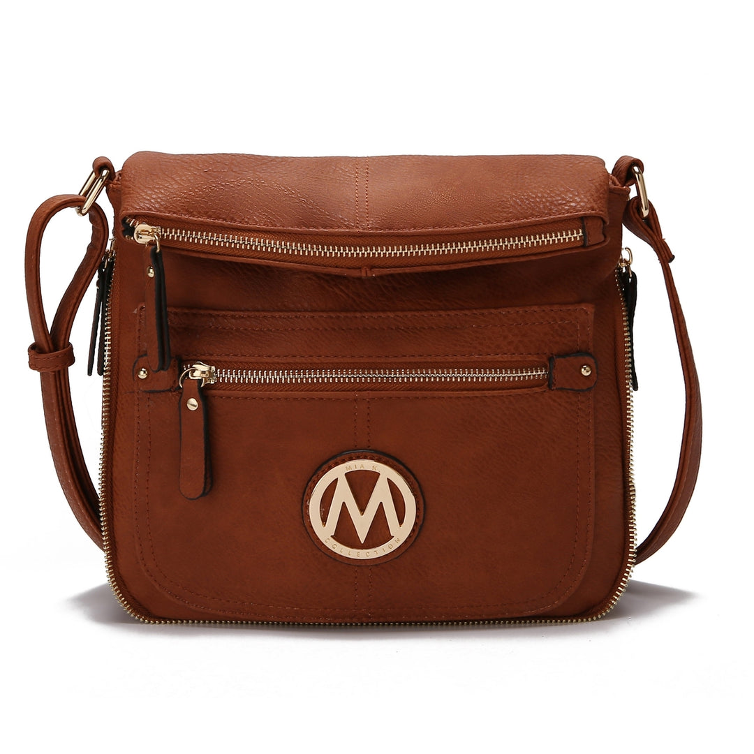 MKFCollection Luciana Crossbody Bag - Vegan Leather Designer Handbag Image 4