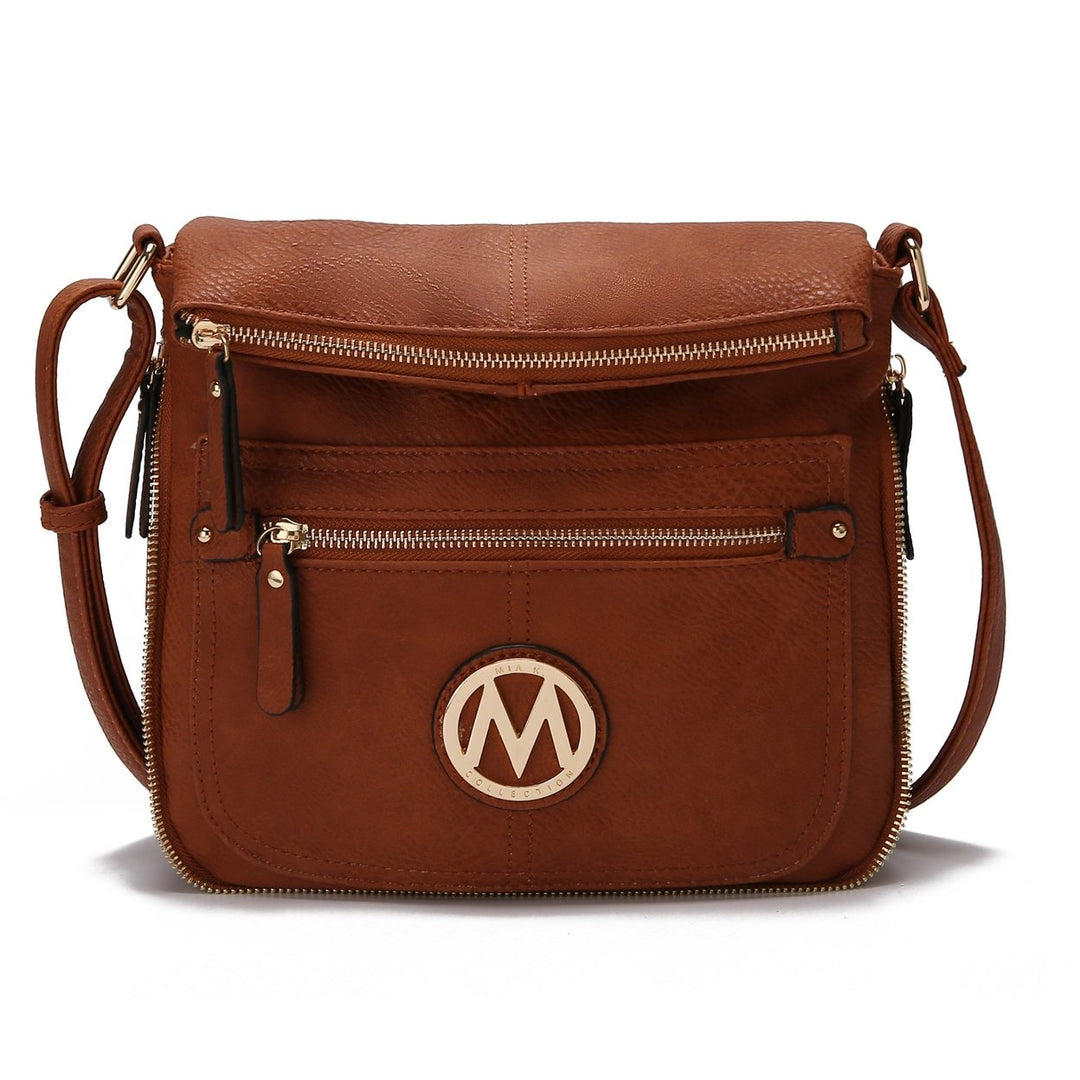 MKFCollection Luciana Crossbody Bag - Vegan Leather Designer Handbag Image 1