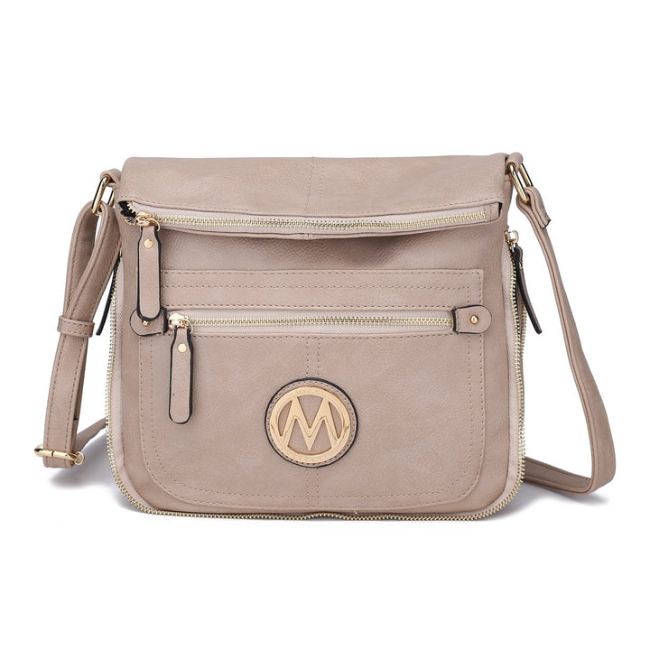 MKFCollection Luciana Crossbody Bag - Vegan Leather Designer Handbag Image 4