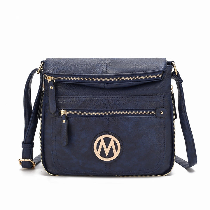 MKFCollection Luciana Crossbody Bag - Vegan Leather Designer Handbag Image 7