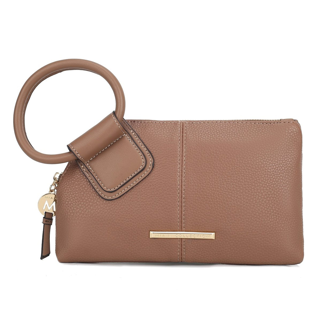 MKFCollection Luna Clutch/Wristlet - Vegan Leather Designer Handbag Image 6