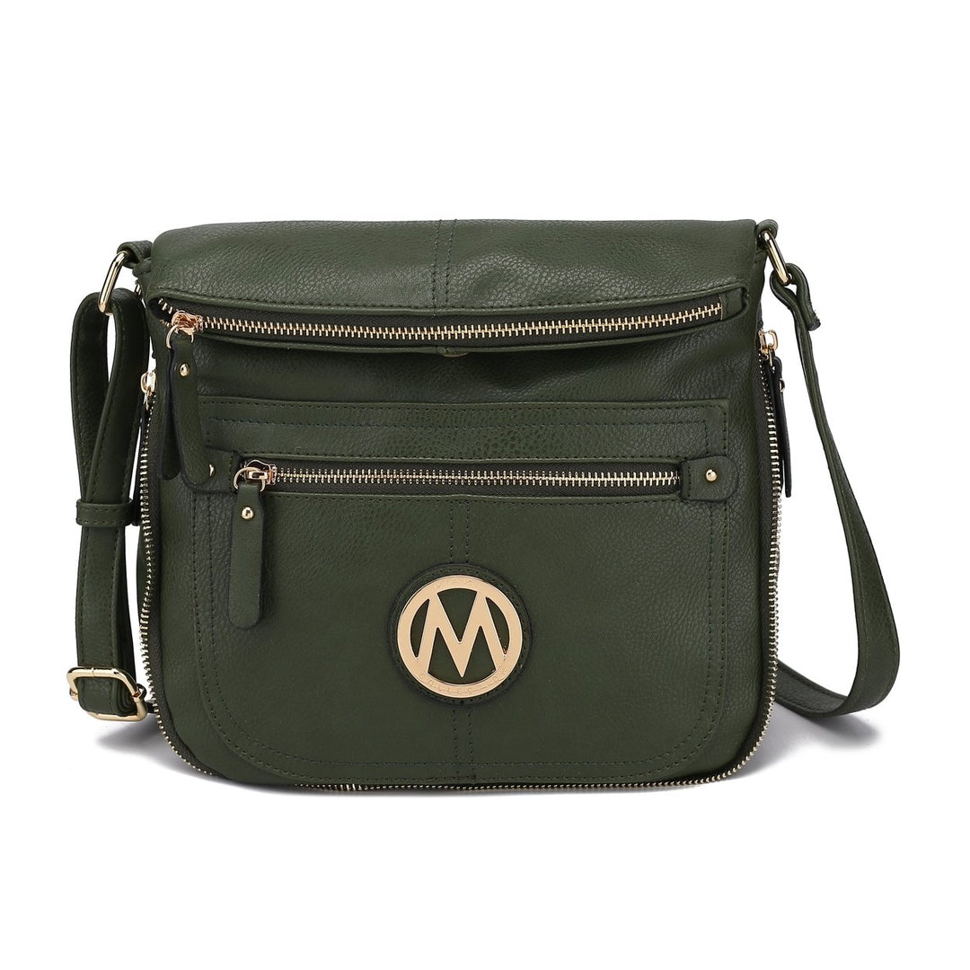 MKFCollection Luciana Crossbody Bag - Vegan Leather Designer Handbag Image 1