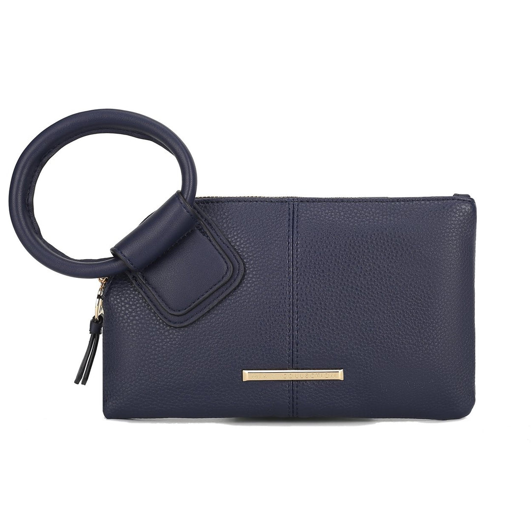 MKFCollection Luna Clutch/Wristlet - Vegan Leather Designer Handbag Image 9