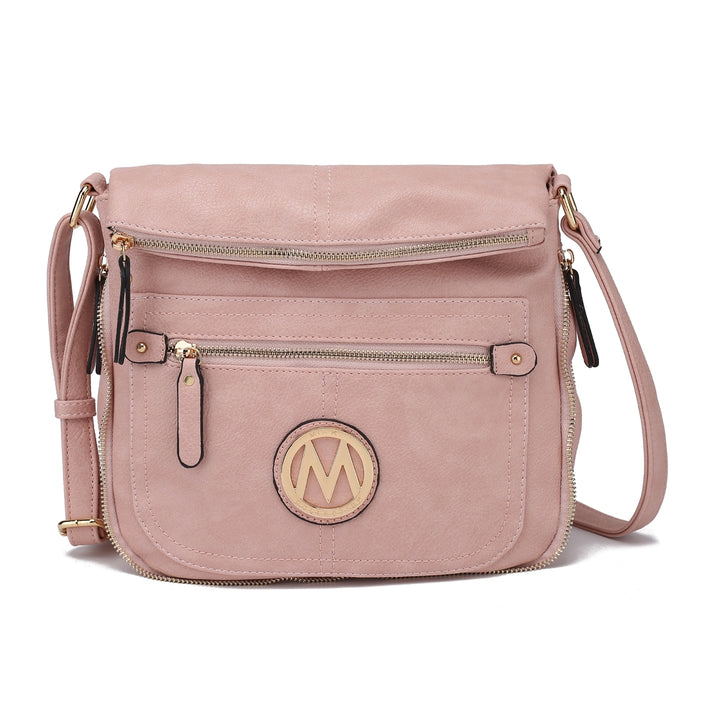 MKFCollection Luciana Crossbody Bag - Vegan Leather Designer Handbag Image 11