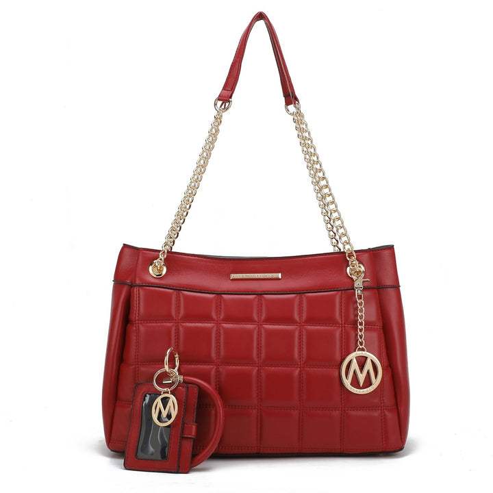 MKFCollection Mabel Shoulder and Set - Vegan Leather Designer Handbag Image 1