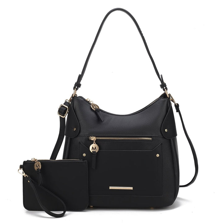 MKFCollection Maeve Shoulder Bag and Set - Vegan Leather Designer Handbag Image 2