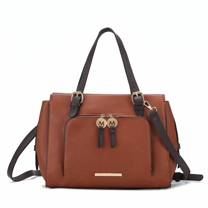 MKFCollection Maisie Shoulder Bag - Vegan Leather Designer Handbag Image 6