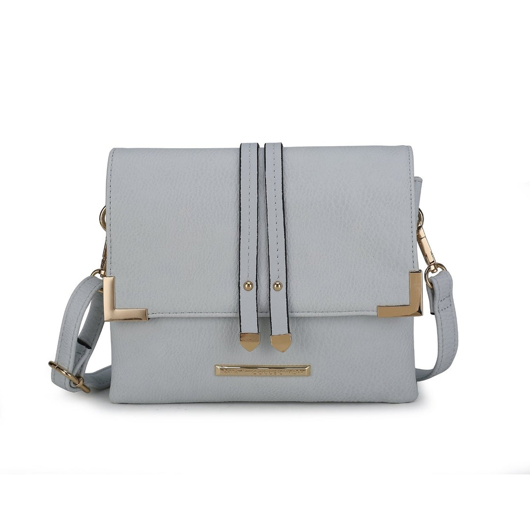 MKFCollection Valeska Crossbody Bag - Vegan Leather Designer Handbag Image 4