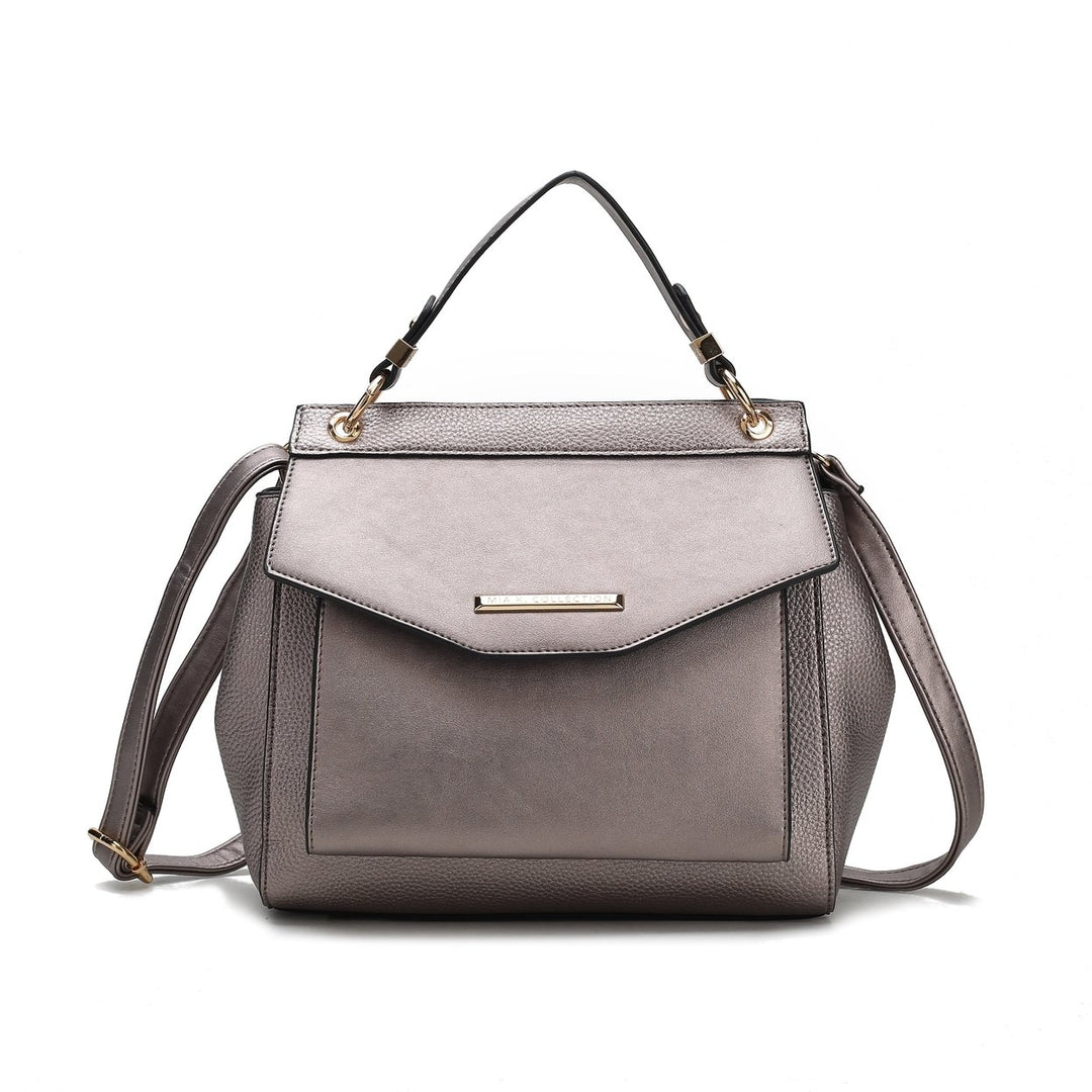 MKFCollection Vida Shoulder Bag - Vegan Leather Designer Handbag Image 9