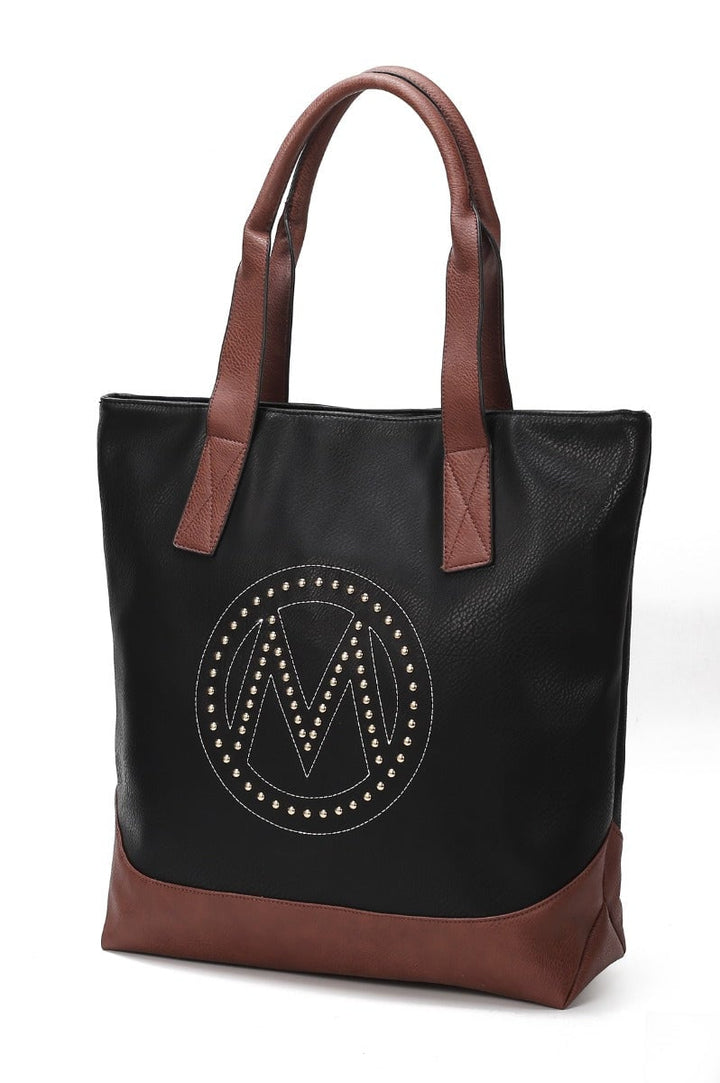 MKFCollection Wadena Tote Bag - Vegan Leather Designer Handbag Image 4