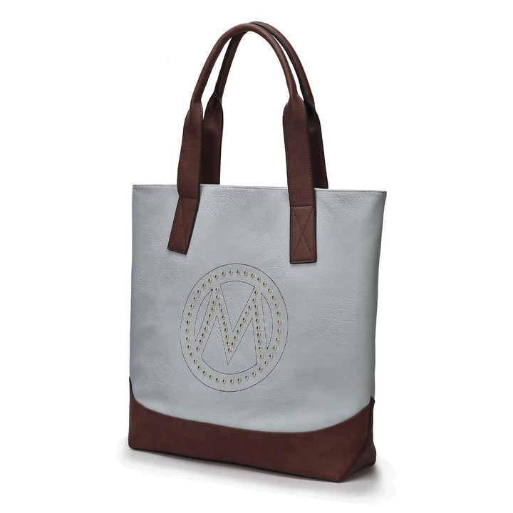 MKFCollection Wadena Tote Bag - Vegan Leather Designer Handbag Image 7