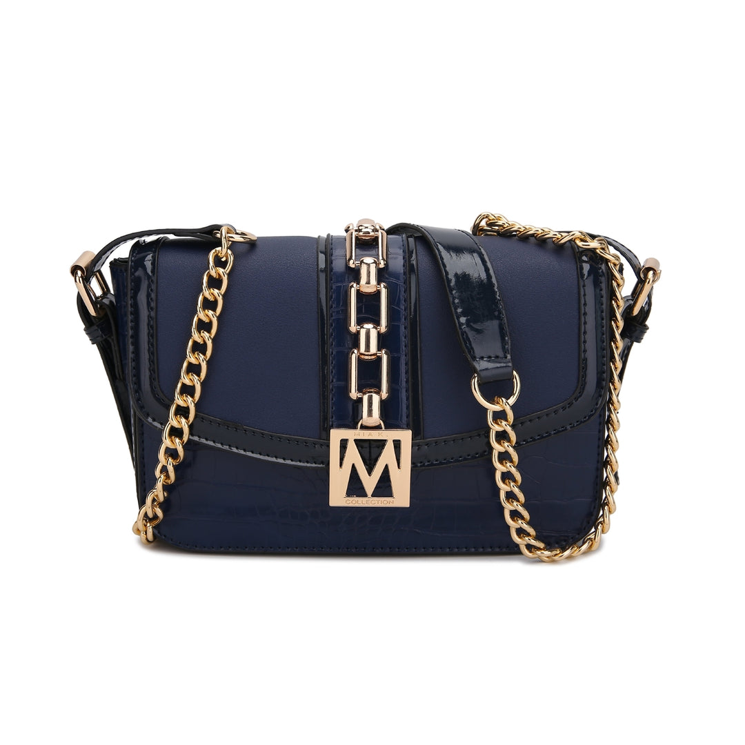 MKFCollection Wendalyn Shoulder Handbag - Vegan Leather Designer Handbag Image 7