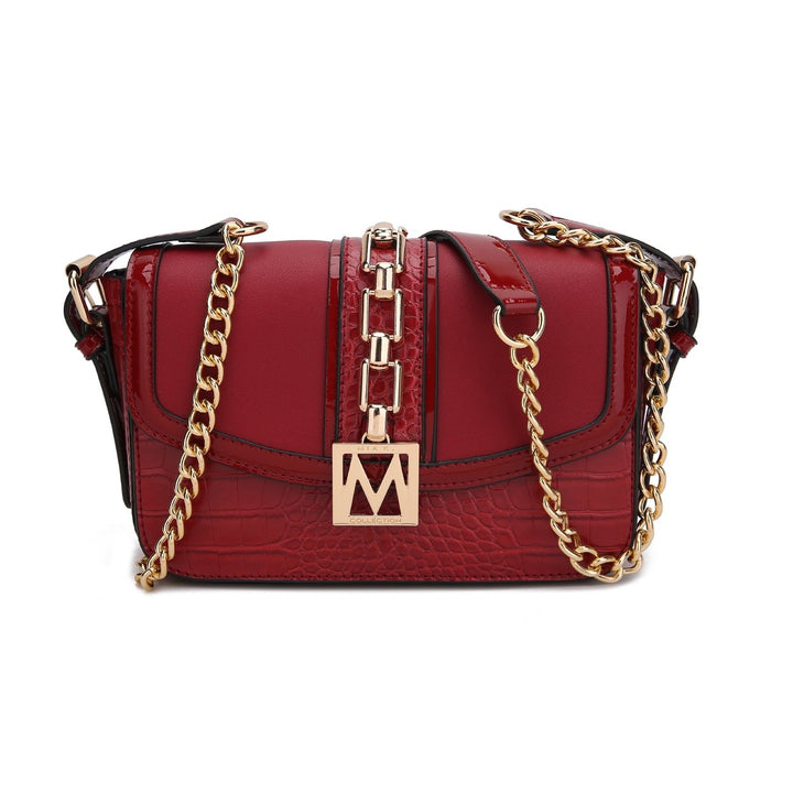 MKFCollection Wendalyn Shoulder Handbag - Vegan Leather Designer Handbag Image 10