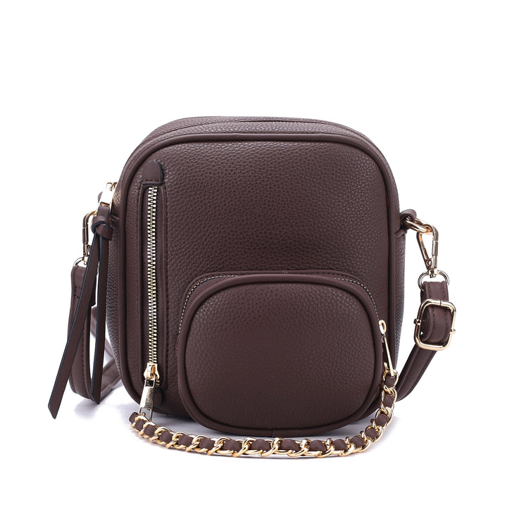 MKFCollection Winona Crossbody Bag Handbag - Vegan Leather Designer Handbag Image 4