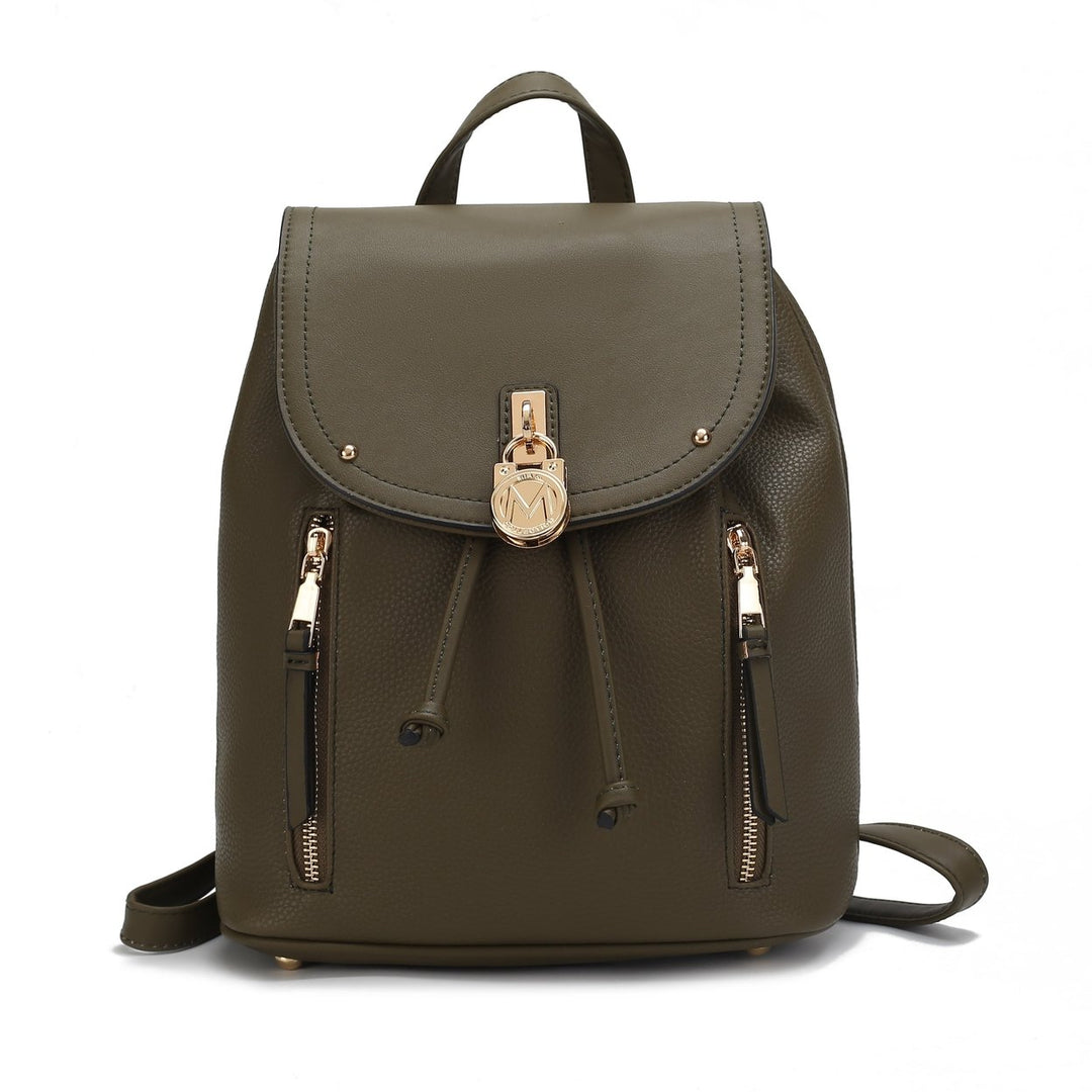 MKFCollection Xandria Backpack - Vegan Leather Designer Handbag Image 1