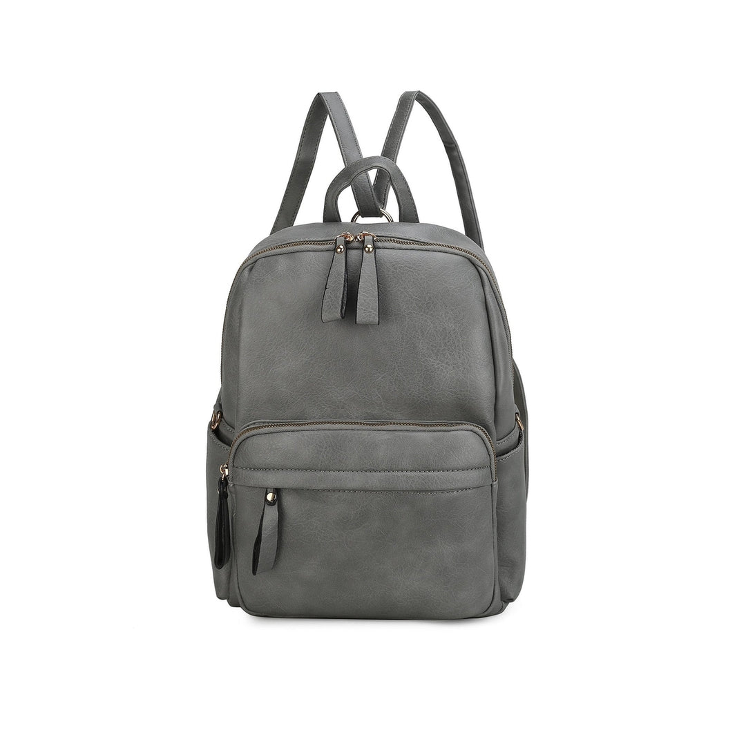 MKFCollection Yolane Convertible Backpack - Vegan Leather Designer Handbag Image 1