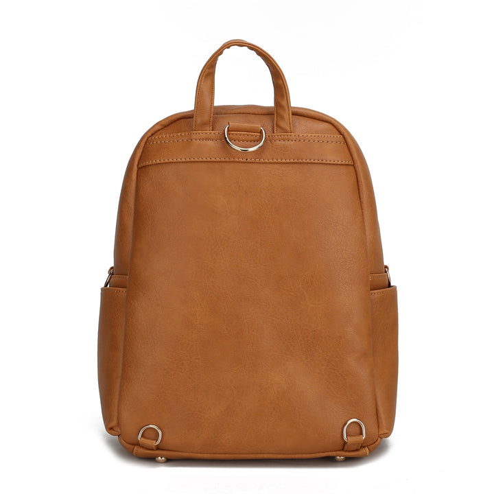 MKFCollection Yolane Convertible Backpack - Vegan Leather Designer Handbag Image 4