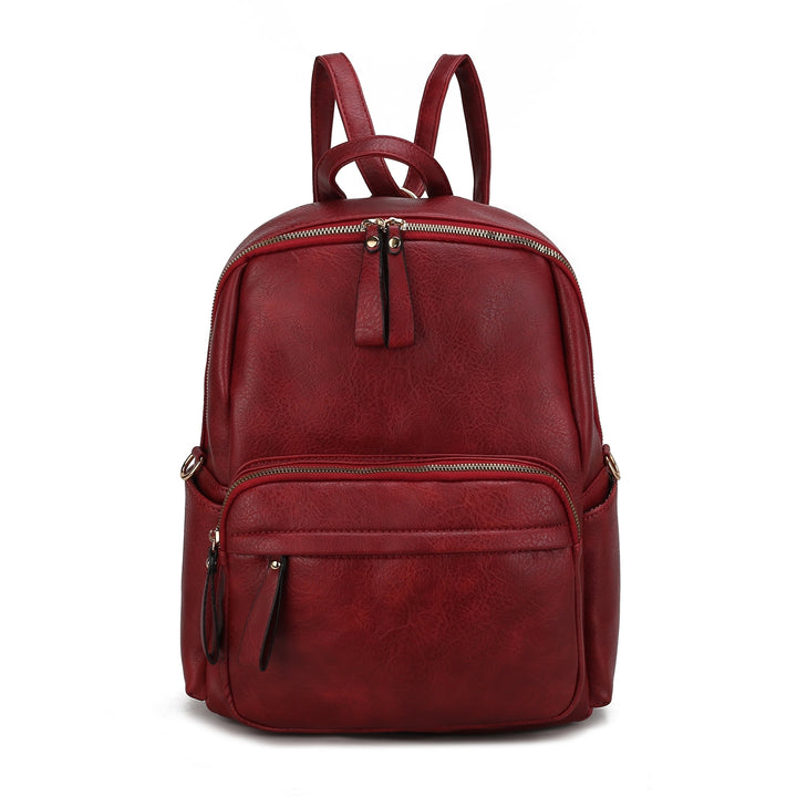 MKFCollection Yolane Convertible Backpack - Vegan Leather Designer Handbag Image 6