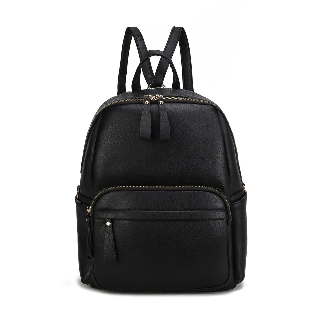 MKFCollection Yolane Convertible Backpack - Vegan Leather Designer Handbag Image 7