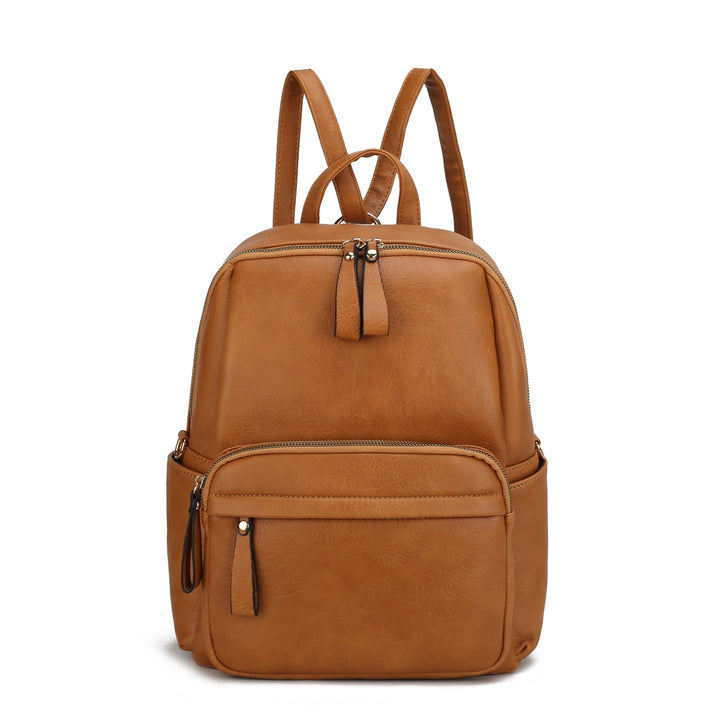 MKFCollection Yolane Convertible Backpack - Vegan Leather Designer Handbag Image 8