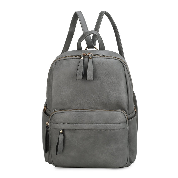 MKFCollection Yolane Convertible Backpack - Vegan Leather Designer Handbag Image 11