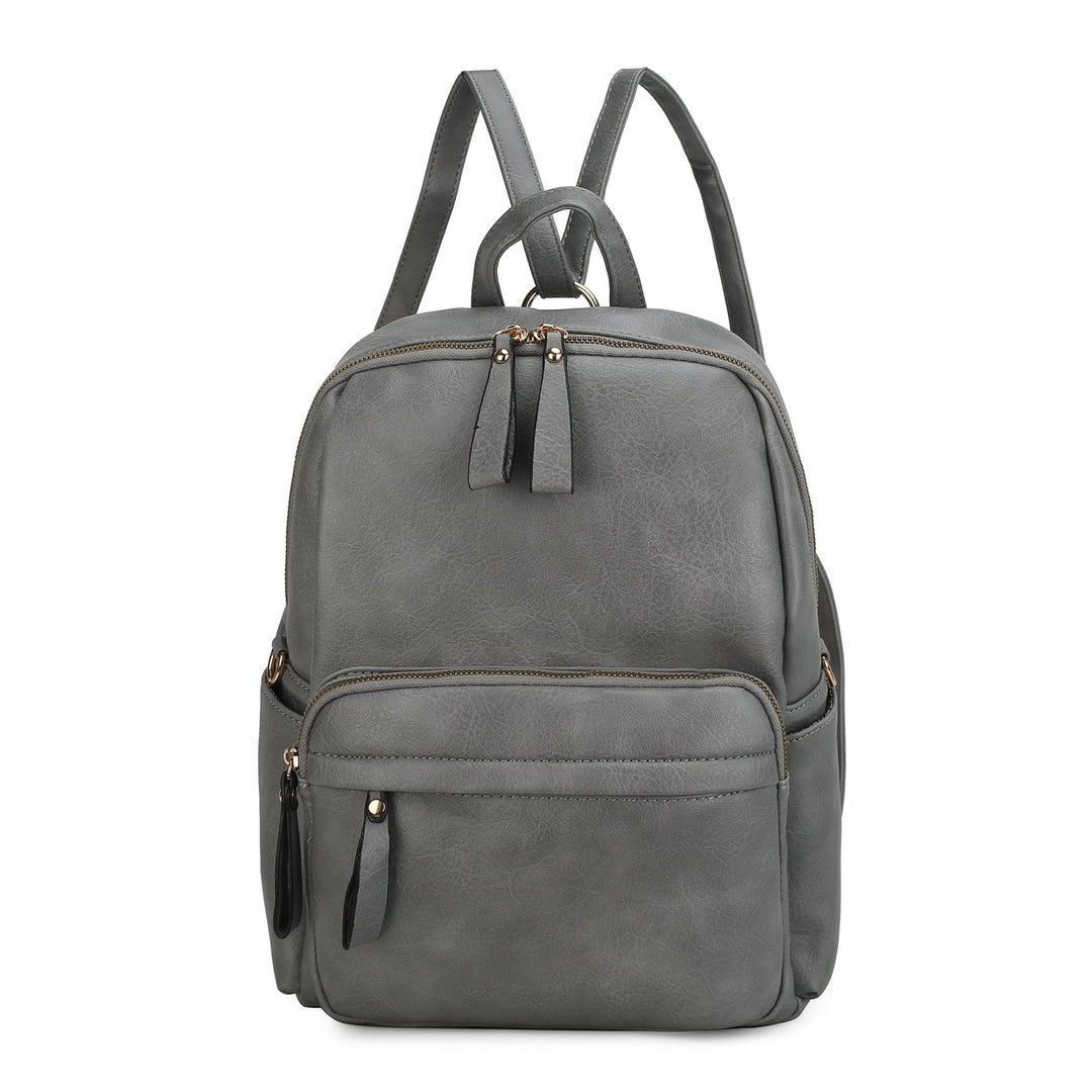 MKFCollection Yolane Convertible Backpack - Vegan Leather Designer Handbag Image 1