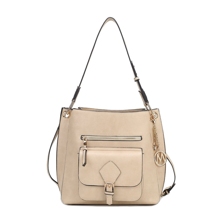 MKFCollection Yves Hobo Bag - Vegan Leather Designer Handbag Image 4