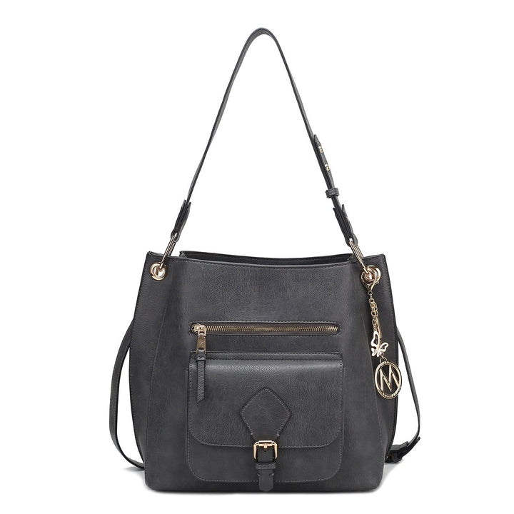 MKFCollection Yves Hobo Bag - Vegan Leather Designer Handbag Image 8