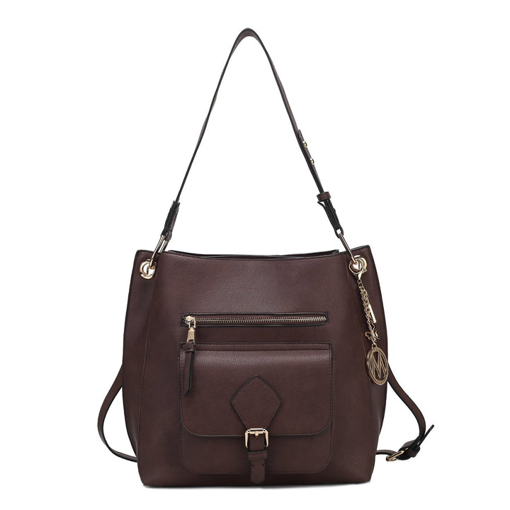 MKFCollection Yves Hobo Bag - Vegan Leather Designer Handbag Image 12