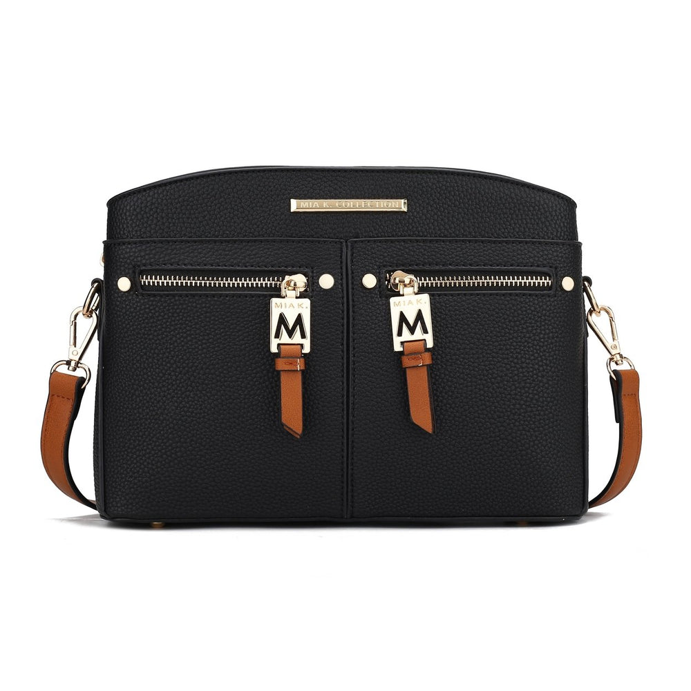 MKFCollection Zoely Vegan Leather Womens Crossbody Bag - Vegan Leather Designer Image 2