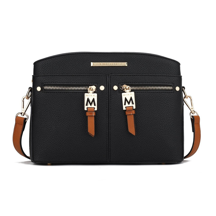 MKFCollection Zoely Vegan Leather Womens Crossbody Bag - Vegan Leather Designer Image 1