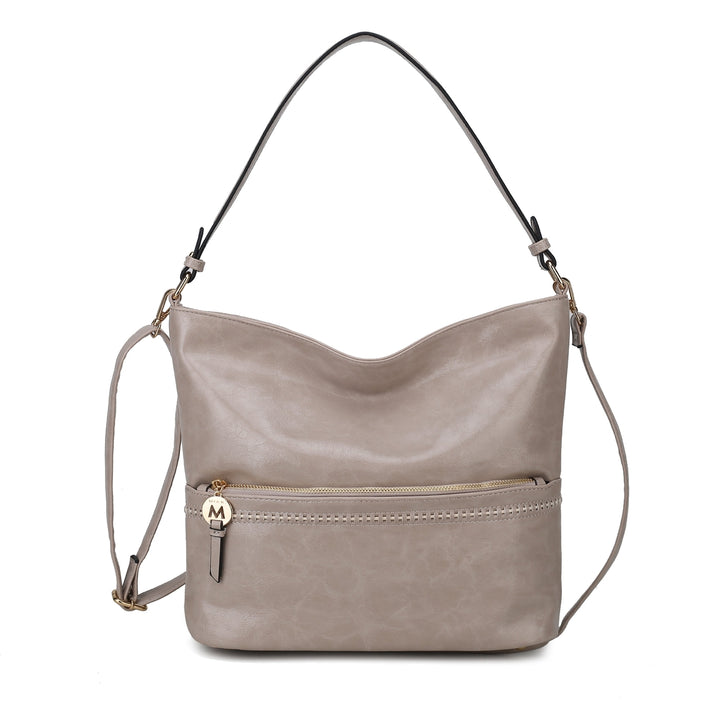 MKFCollection Sierra Shoulder Bag - Vegan Leather Designer Handbag Image 2