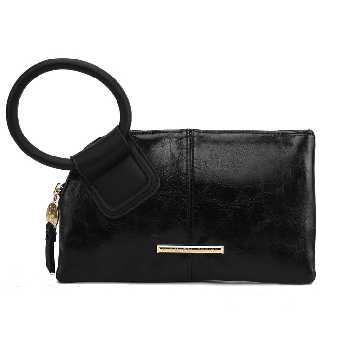 MKFCollection Simone Clutch/Wristlet - Vegan Leather Designer Handbag Image 2