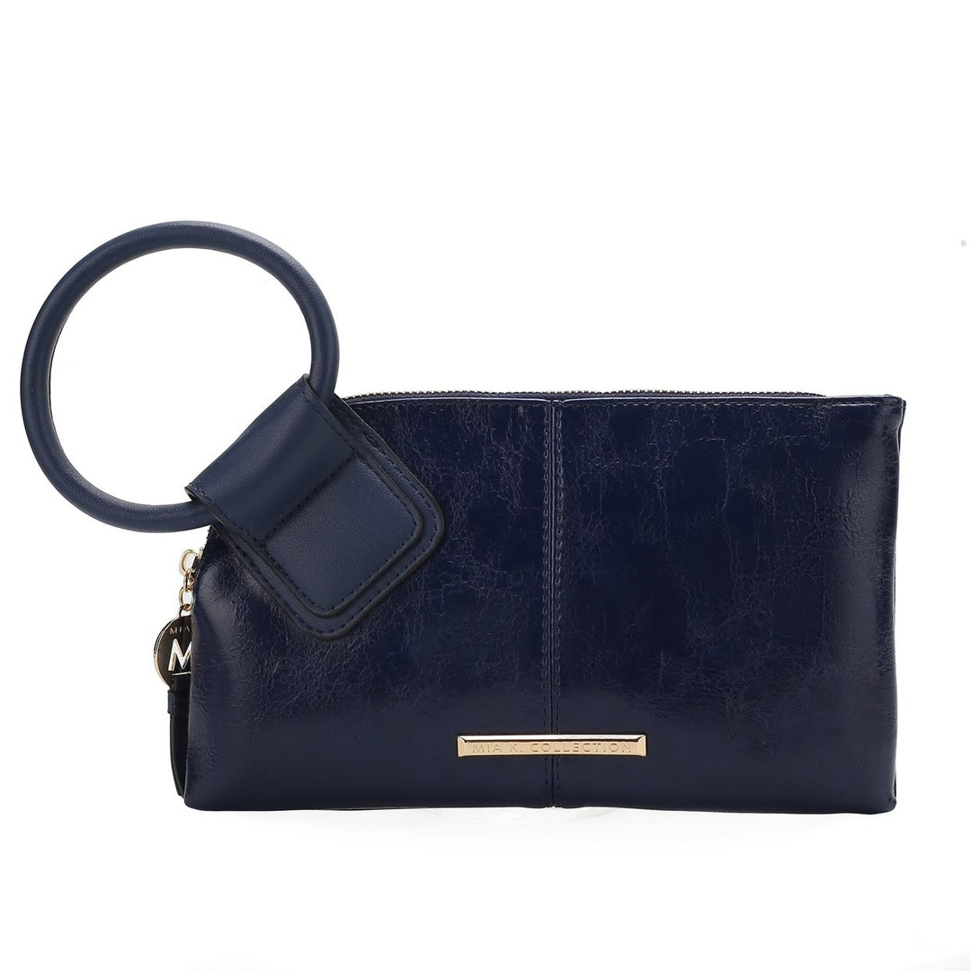 MKFCollection Simone Clutch/Wristlet - Vegan Leather Designer Handbag Image 4