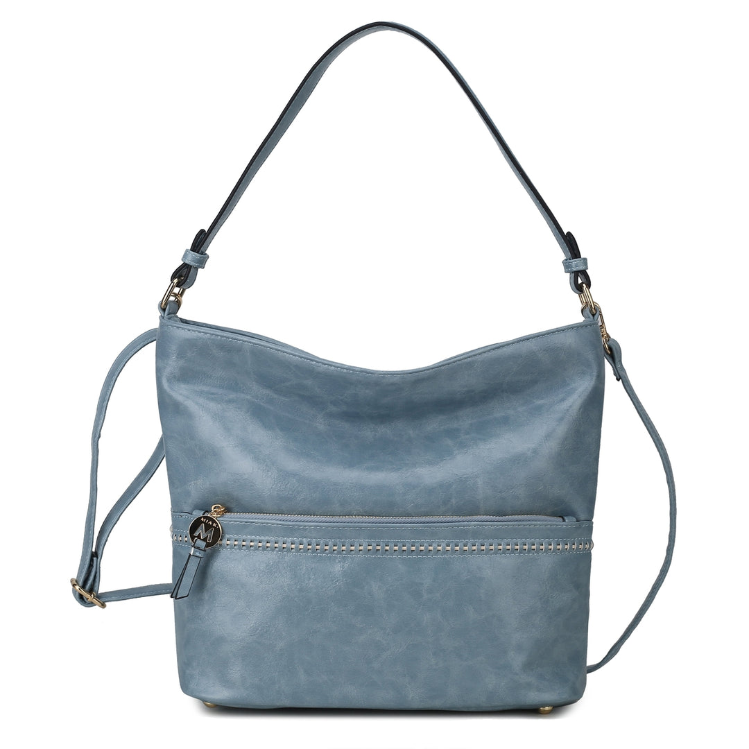 MKFCollection Sierra Shoulder Bag - Vegan Leather Designer Handbag Image 6