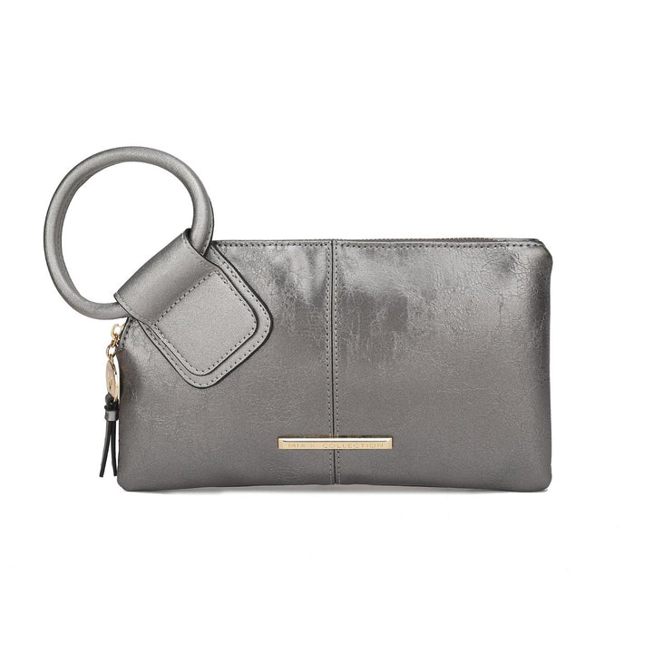 MKFCollection Simone Clutch/Wristlet - Vegan Leather Designer Handbag Image 7