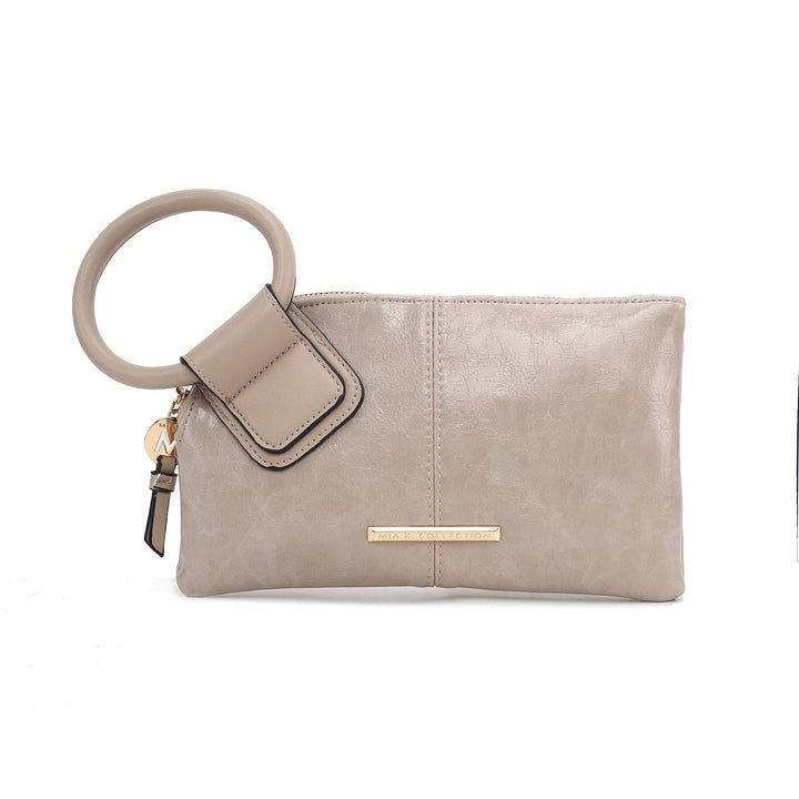 MKFCollection Simone Clutch/Wristlet - Vegan Leather Designer Handbag Image 8