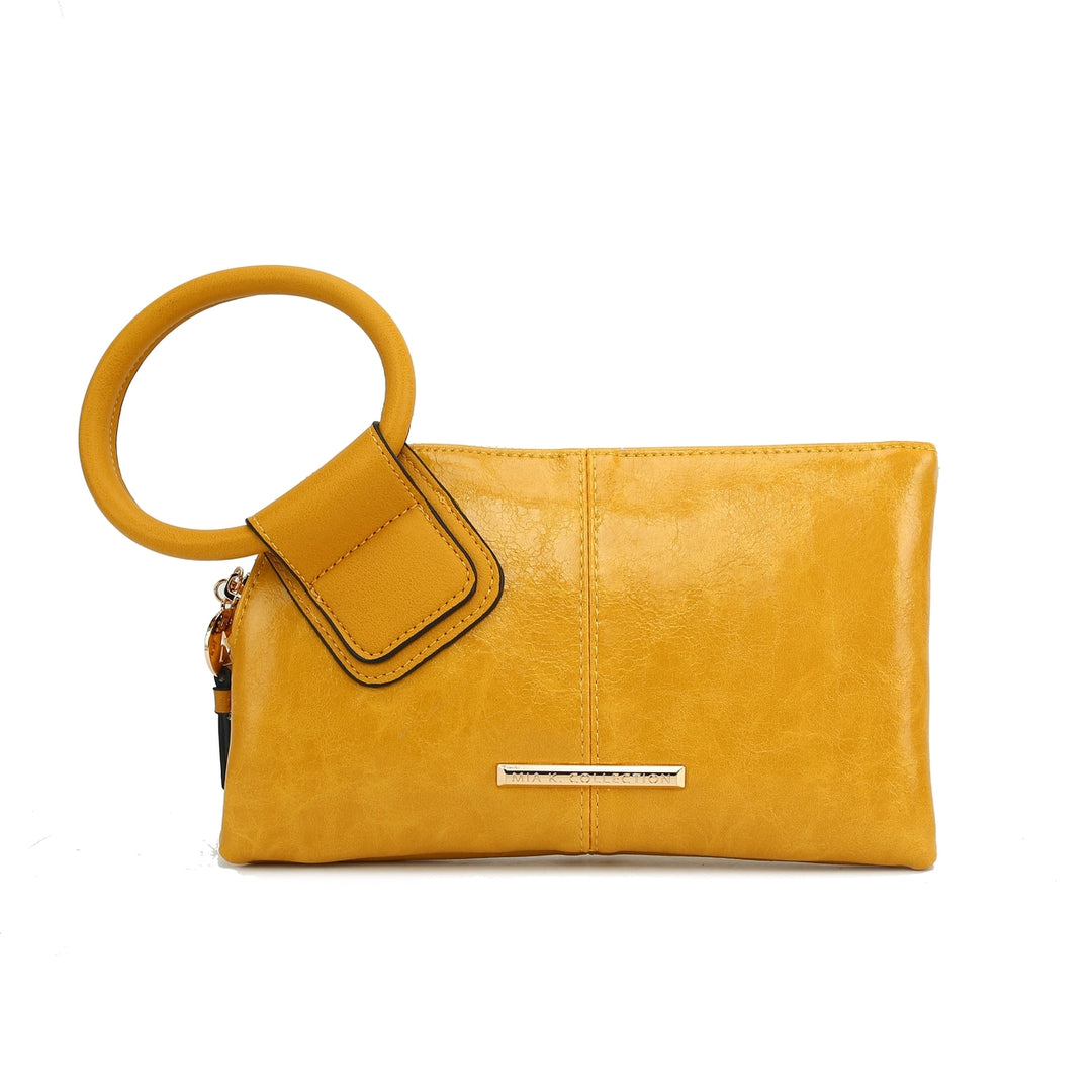 MKFCollection Simone Clutch/Wristlet - Vegan Leather Designer Handbag Image 10