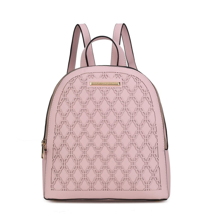 MKFCollection Sloane Backpack - Vegan Leather Designer Handbag Image 3