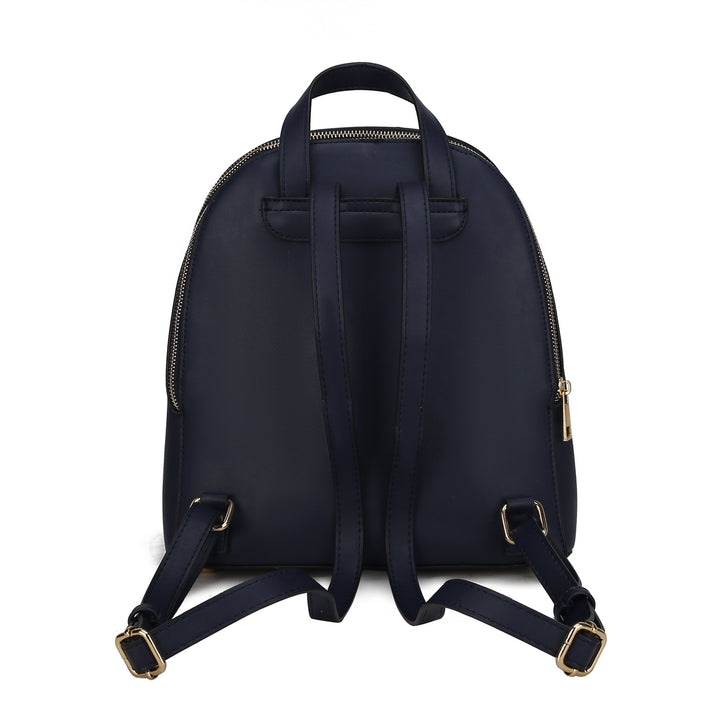 MKFCollection Sloane Backpack - Vegan Leather Designer Handbag Image 12