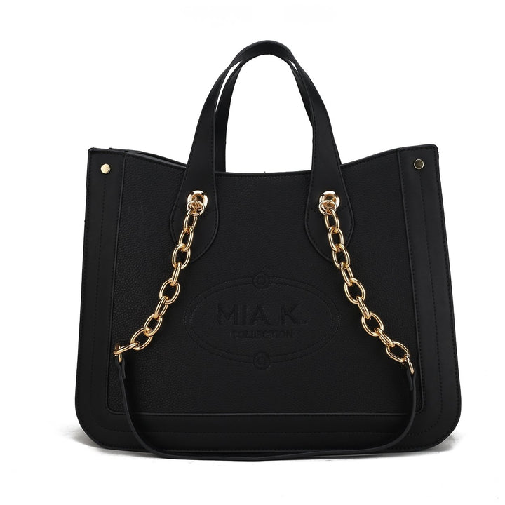 MKFCollection Stella Tote Bag - Vegan Leather Designer Handbag Image 1