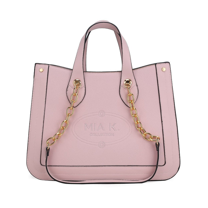 MKFCollection Stella Tote Bag - Vegan Leather Designer Handbag Image 3