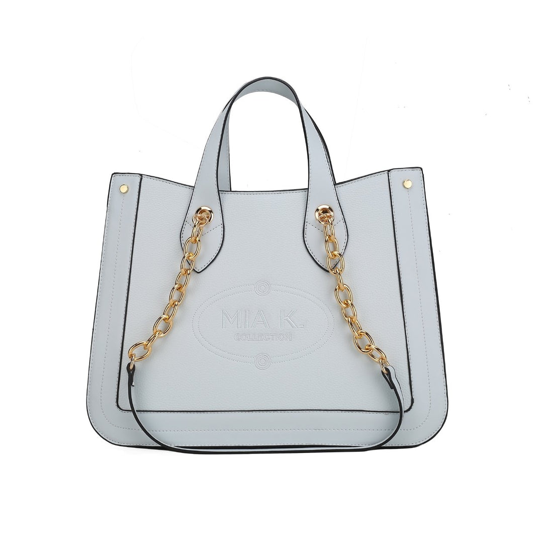 MKFCollection Stella Tote Bag - Vegan Leather Designer Handbag Image 4