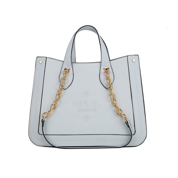 MKFCollection Stella Tote Bag - Vegan Leather Designer Handbag Image 1