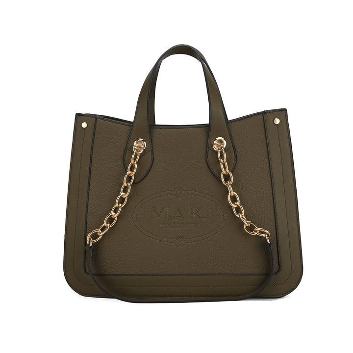 MKFCollection Stella Tote Bag - Vegan Leather Designer Handbag Image 1