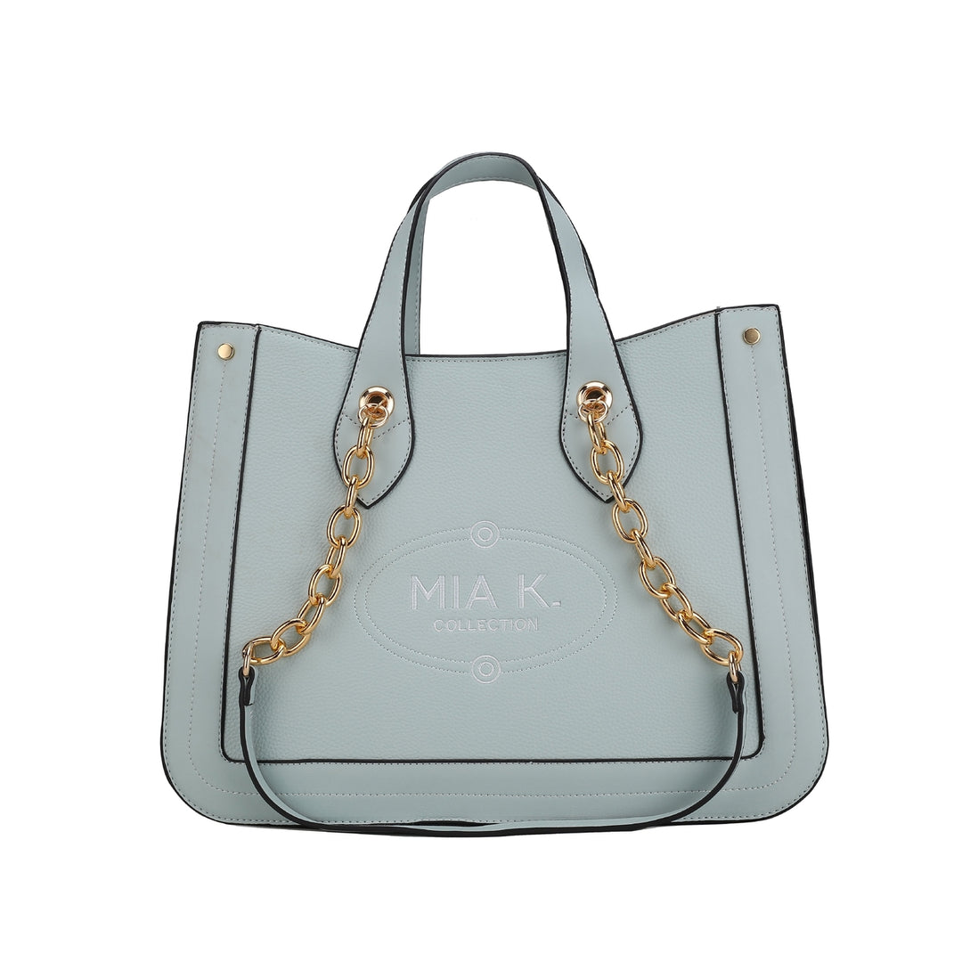 MKFCollection Stella Tote Bag - Vegan Leather Designer Handbag Image 11