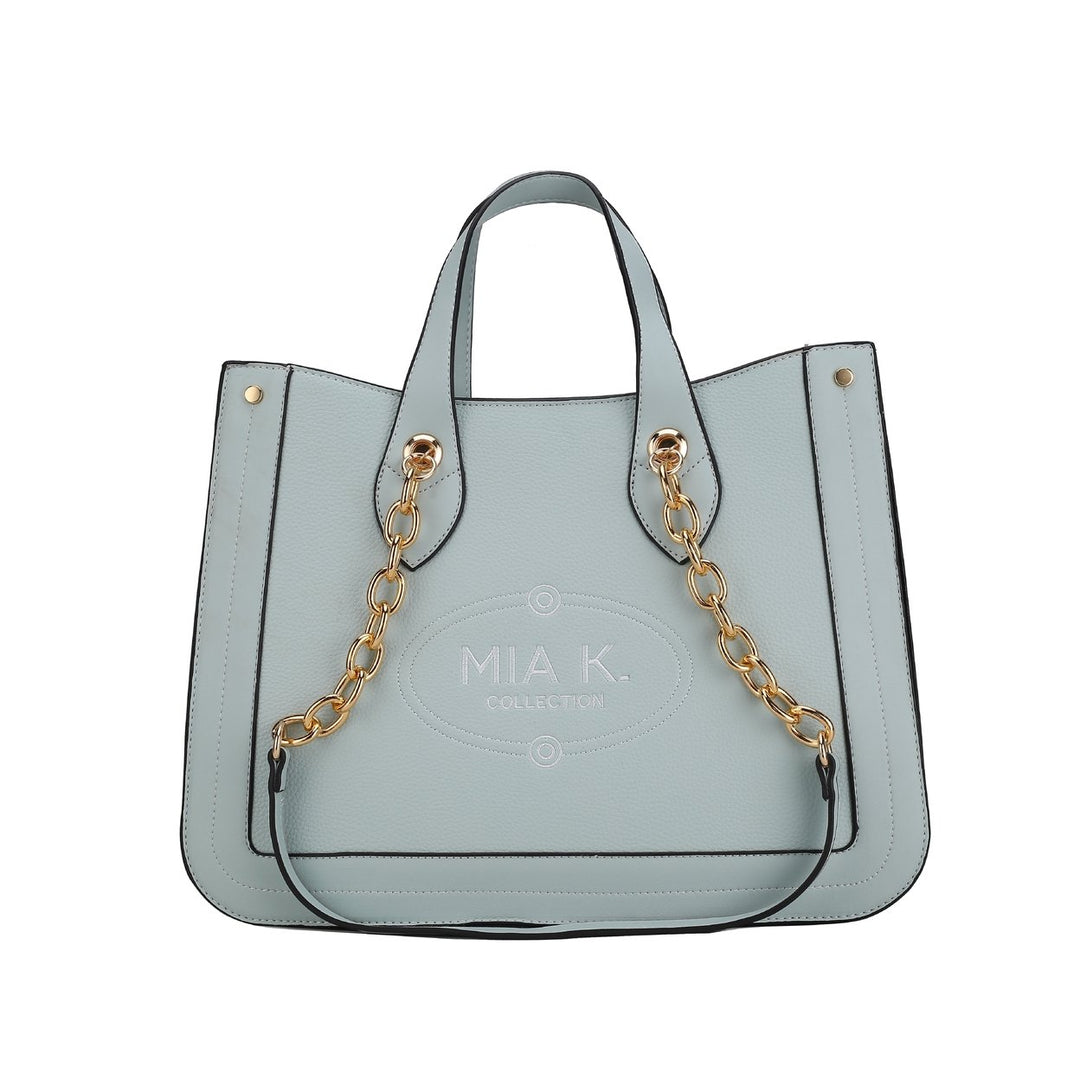 MKFCollection Stella Tote Bag - Vegan Leather Designer Handbag Image 1