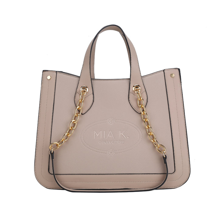 MKFCollection Stella Tote Bag - Vegan Leather Designer Handbag Image 12